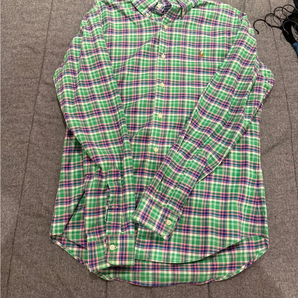 Ralph Lauren Green Casual Button Down Shirt